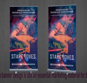 Pull-up banner design is still an essential marketing material for business