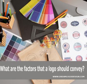 What are the factors that a logo should convey?